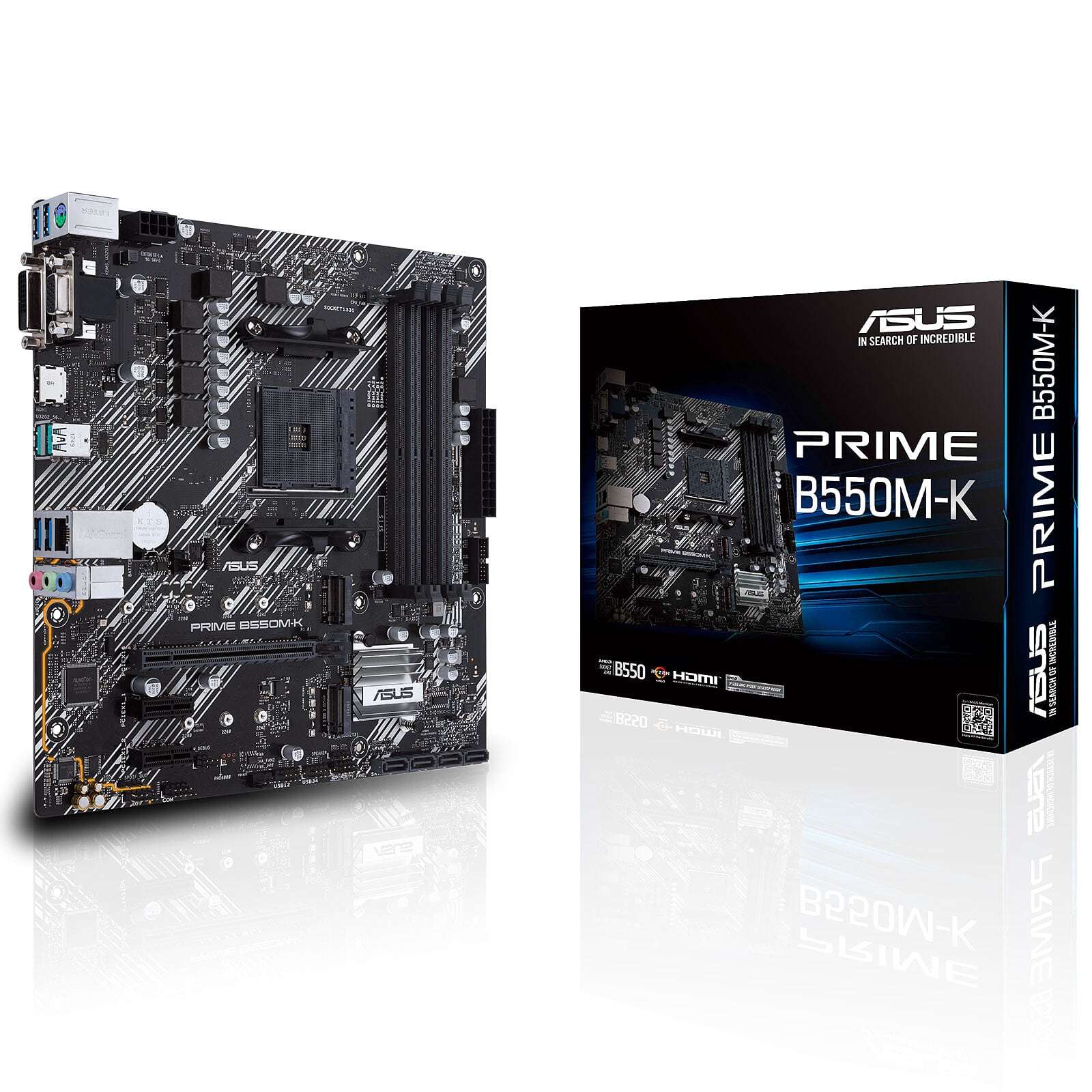 Carte Mère ASUS PRIME B550M-K socket AM4 DDR4