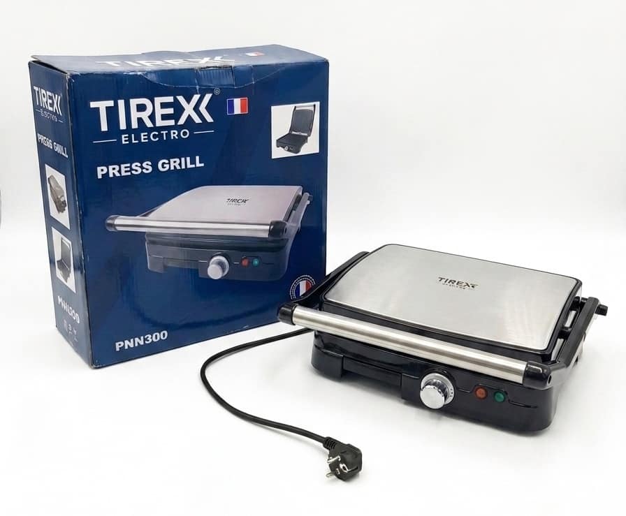 Presse Grill / Panineuse Tirex Electro 2000W Inox (PNN300)