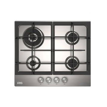 Plaque de Cuisson Encastrable Gaz Iris 60 cm 4 Feux Inox (IBP604G1X)
