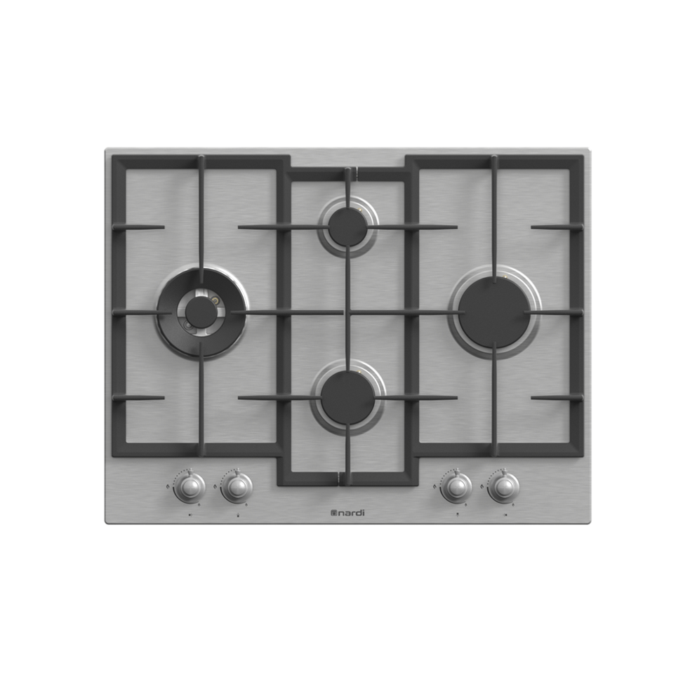 Plaque de Cuisson Encastrable Gaz Nardi Retro Venezia 4 Feux Inox NTE64WGXV1
